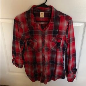 Faded Glory long sleeve flannel button up